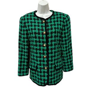 Tweed Houndstooth blazer